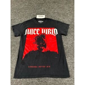 999 Club T Shirt Mens Small Black Juice WRLD Legends Never Die Rap Music Graphic